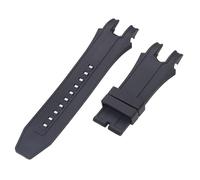 ROUHO 35 x 26 mm Gomma Cinturino Siliconica Impermeabile Sostituzione Cinturino Orologio Accessori Orologio per INVICTA RUSSIAN DIVER-Nero