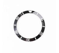 ROUHO 37,5 mm orologio riparazione Accessori Cornice in scala Cornice digitale ceramica Cornice quadrante temporizzazione per Rolex-Nero
