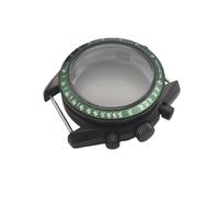 ROUHO 40mm Retrò Cronografo Cassa Orologio Acrilico Cupola, per Movimento Quarzo VK63 VK64, 32,5mm Quadrante Cassa Orologio per Omega Speedmaster-A Inserto Ghiera Verde