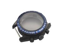 ROUHO 40mm Retrò Cronografo Cassa Orologio Acrilico Cupola, per Movimento Quarzo VK63 VK64, 32,5mm Quadrante Cassa Orologio per Omega Speedmaster-A Inserto Ghiera Blu