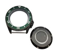 ROUHO 42mm Orologio Modifica Kit Adatto per Giapponese Calibro NH35 NH36 3.8 Corona Posizione, Nero Anello Capitolo Cassa Orologio con Inserto Lunetta per Seiko SKX007-L