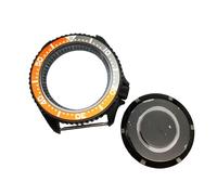 ROUHO 42mm Orologio Modifica Kit Adatto per Giapponese Calibro NH35 NH36 3.8 Corona Posizione, Nero Anello Capitolo Cassa Orologio con Inserto Lunetta per Seiko SKX007-D