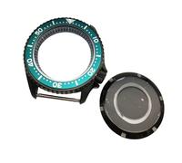 ROUHO 42mm Orologio Modifica Kit Adatto per Giapponese Calibro NH35 NH36 3.8 Corona Posizione, Nero Anello Capitolo Cassa Orologio con Inserto Lunetta per Seiko SKX007-P