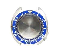 ROUHO 43,5mm Cuscino Orologio Modifica Kit con Blu Anello Capitolo, Adatto per Movimento NH35 NH36 Ceramica Lunetta, Acciaio Inox Retrò Cassa Orologio per Seiko Prospex Turtle-D 3