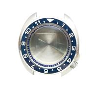 ROUHO 43,5mm Cuscino Orologio Modifica Kit con Blu Anello Capitolo, Adatto per Movimento NH35 NH36 Ceramica Lunetta, Acciaio Inox Retrò Cassa Orologio per Seiko Prospex Turtle-D 4