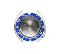 ROUHO 43,5mm Cuscino Orologio Modifica Kit con Blu Anello Capitolo, Adatto per Movimento NH35 NH36 Ceramica Lunetta, Acciaio Inox Retrò Cassa Orologio per Seiko Prospex Turtle-D 1