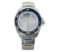 ROUHO 43,5mm Orologio Modding Cassa + Bracciale con Ceramica Inserto Lunetta, Adatto per Movimento NH35 NH36 4R36 28,5mm Quadrante, Acciaio Inox Orologio Modifica Kit per Seiko Prospex Samurai-D