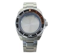 ROUHO 43,5mm Orologio Modding Cassa + Bracciale con Ceramica Inserto Lunetta, Adatto per Movimento NH35 NH36 4R36 28,5mm Quadrante, Acciaio Inox Orologio Modifica Kit per Seiko Prospex Samurai-G