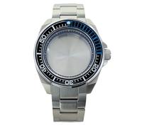 ROUHO 43,5mm Orologio Modding Cassa + Bracciale con Ceramica Inserto Lunetta, Adatto per Movimento NH35 NH36 4R36 28,5mm Quadrante, Acciaio Inox Orologio Modifica Kit per Seiko Prospex Samurai-H