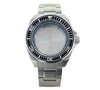 ROUHO 43,5mm Orologio Modding Cassa + Bracciale con Ceramica Inserto Lunetta, Adatto per Movimento NH35 NH36 4R36 28,5mm Quadrante, Acciaio Inox Orologio Modifica Kit per Seiko Prospex Samurai-F