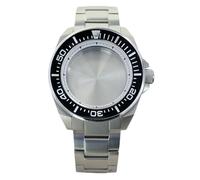 ROUHO 43,5mm Orologio Modding Cassa + Bracciale con Ceramica Inserto Lunetta, Adatto per Movimento NH35 NH36 4R36 28,5mm Quadrante, Acciaio Inox Orologio Modifica Kit per Seiko Prospex Samurai-A