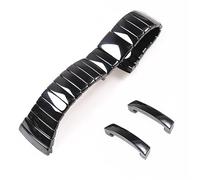 ROUHO Accessori per orologi da uomo con cinturino in ceramica da 27 mm con cinturino in ceramica a specchio nero per RA-DO SIN-TRA R13723702