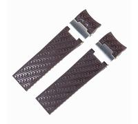 ROUHO Accessori per orologi di ricambio per cinturino in metallo con cinturino in silicone da 22 mm per Ul-yss-e Na-rdi-n 263 Marine Diver-Marrone