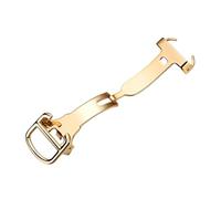 ROUHO Acciaio Inossidabile Cerniera Pieghevole Orologio Fermo Farfalla Regolabile Accessori Riparazione Orologi per Ballon Bleu de CARTIER - Oro 12mm