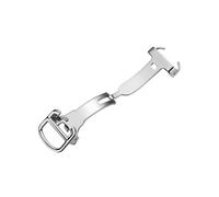ROUHO Acciaio Inossidabile Cerniera Pieghevole Orologio Fermo Farfalla Regolabile Accessori Riparazione Orologi per Ballon Bleu de CARTIER - Argento 12mm
