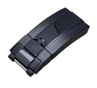 ROUHO Acciaio Inossidabile Chiusura di Distribuzione, Sostituzione Orologio Cinturina Fibbia per Rolex Daytona Oyster-Nero 16 x 9 x 18mm