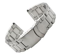 ROUHO Acciaio Inossidabile da Uomo Bracciale Orologio Impermeabile Subacqueo Cinturino Orologio Compatibile con Hamilton Khaki Frogman-Argento 23MM