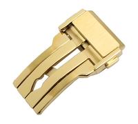 ROUHO Acciaio Inox Cerniera Disimpegno Orologio Cerniera Cinghia Orologio Pieghevole Ricambio Accessorio per Hublot Big Bang Classic Fusion-Oro 20mm