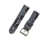 ROUHO Bracciale Cinturino Impermeabile in Gomma Siliconica da 24 Mm per Panerai Pam4414447-Nero # 7