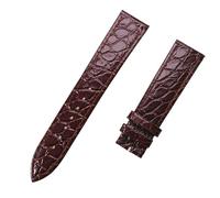 ROUHO Braccialetto di ricambio per cinturino per orologio da polso morbido con cinturino in vera pelle per Longines Master Flagship Conquest-Marrone 18 x 16mm