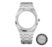ROUHO Cassa Dell'Orologio 41Mm + Cinturino + Quadrante + Lancette Dell'Orologio Per Movimento Nh70 Cassa Modificata Kit Puntatore Quadrante Cinturino Pezzi Di Ricambio - #4