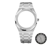ROUHO Cassa Dell'Orologio 41Mm + Cinturino + Quadrante + Lancette Dell'Orologio Per Movimento Nh70 Cassa Modificata Kit Puntatore Quadrante Cinturino Pezzi Di Ricambio - #3