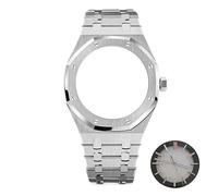 ROUHO Cassa Dell'Orologio 41Mm + Cinturino + Quadrante + Lancette Dell'Orologio Per Movimento Nh70 Cassa Modificata Kit Puntatore Quadrante Cinturino Pezzi Di Ricambio - #2