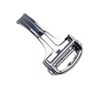 ROUHO Cerniera Cinghia Orologio Disimpegno Cerniera Pieghevole a Doppio Pressione Accessorio Ricambio Orologio per Cartier Ballon Bleu-Argento 18mm