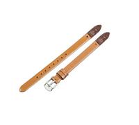 ROUHO Cinturino di Ricambio a Vite, Bracciale Donna in Vera Pelle per Fossil Virginia ES3861 ES3269 ES3284 ES3282 ES3405 ES3921-Marrone Chiaro + Argento Fibbia