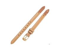 ROUHO Cinturino di Ricambio a Vite, Bracciale Donna in Vera Pelle per Fossil Virginia ES3861 ES3269 ES3284 ES3282 ES3405 ES3921-Beige + Oro Fibbia