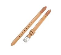 ROUHO Cinturino di Ricambio a Vite, Bracciale Donna in Vera Pelle per Fossil Virginia ES3861 ES3269 ES3284 ES3282 ES3405 ES3921-Beige + Argento Fibbia