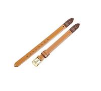 ROUHO Cinturino di Ricambio a Vite, Bracciale Donna in Vera Pelle per Fossil Virginia ES3861 ES3269 ES3284 ES3282 ES3405 ES3921-Marrone Chiaro + Oro Fibbia