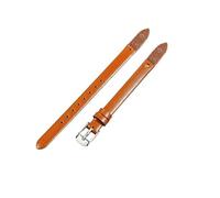 ROUHO Cinturino di Ricambio a Vite, Bracciale Donna in Vera Pelle per Fossil Virginia ES3861 ES3269 ES3284 ES3282 ES3405 ES3921-Marrone + Argento Fibbia