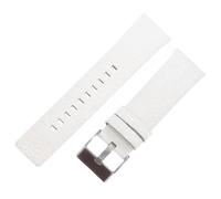 ROUHO Cinturino di ricambio in pelle vintage Cinturino per orologio da uomo morbido da donna per Diesel DZ4210 DZ1657 DZ4323 DZ7313-Bianco 28mm