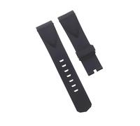 ROUHO Cinturino per orologio in gomma siliconica da 22 mm Cinturino di ricambio per cinturino impermeabile blu nero per CORUN ADMIRAL SEAFENDER-Nero