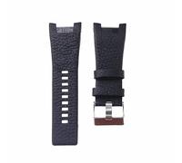 ROUHO Cinturino per orologio in pelle da 32 mm Accessori per cinturino di ricambio Cinturino con fibbia ad ardiglione per Diesel DZ1216 DZ1273 DZ4246-Nero 1
