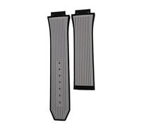ROUHO Cinturino per orologio in silicone impermeabile 26 x 17 mm Accessori per orologi Cinturino di ricambio-Grigio