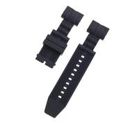 ROUHO Cinturino per orologio in silicone impermeabile da 26 mm Accessori per cinturino da polso Cinturino curvo per INVICTA-Nero
