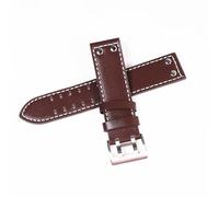 ROUHO Cinturino per orologio in vera pelle Cinturino per orologio regolabile Accessori per orologi di ricambio per Hamilton H760250 H77616533 H70605963 H6893-Caffè 20mm
