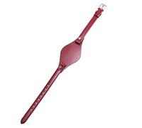 ROUHO Cinturino per orologio in vera pelle da 8 mm con fibbia ad ardiglione per Fossil Georgia ES3077 ES2830 ES3262 ES3060-Rosso