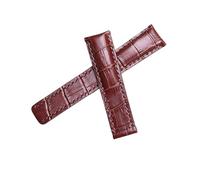 ROUHO Cinturino Ricambio Cinturino Orologio Vera Cinturino Orologi Orologio Cinturino Accessorio-Marrone 24mm