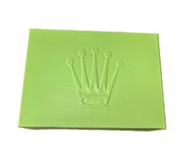 ROUHO Custodia Orologio Singola Verde Scuro Design Onde Legno Massiccio Cuscino Velluto Organizer per Rolex Air-King