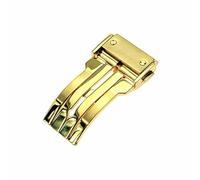 ROUHO Fibbia del cinturino dell'orologio in acciaio inossidabile Fibbia del cinturino di distribuzione Fibbia a sgancio rapido-Oro 18mm