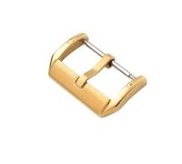 ROUHO Fibbia Orologio Acciaio 304 18mm 20mm 22mm, Chiusura Satinata ad Ardiglione Sostitutiva per Cinturine in pelle/gomma-D'oro 20mm