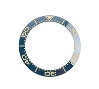 ROUHO Inserto In Ceramica Lunetta Orologio Quadrante Lunetta Scala Anello Orologio Sostituire Accessori Parti Per Ome-Ga Seamaster 300 - Blu Oro - 40Mm