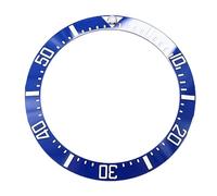 ROUHO Lunetta per orologio da 40 mm Lunetta in ceramica con lunetta per la riparazione dell'orologio Lunetta esterna per Rolex Daytona SUB GMT Water Ghost-Blu