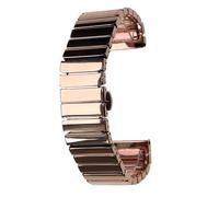 ROUHO Orologio Cinturino In Ceramica Regolabile Da 22 mm Con Chiusura Di Distribuzione-Oro Rosa