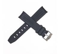 ROUHO Orologio Cinturino in Silicone Impermeabile da 20 mm con Orologio Cinturino per Rolex Submariner Explorer-Nero