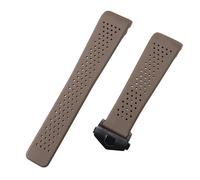 ROUHO Orologio sportivo da uomo con cinturino in silicone impermeabile per T-A-G HE-UER AQ-UAR-AC-ER Grand CA-RRE-RA-Marrone + Nero Fibbia 22mm