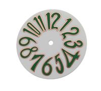 ROUHO Quadrante 33.2mm con Numeri Arabi 3D, Faccia Orologio Luminosa Pezzi Modifica per Seiko NH35 Movement-M4
